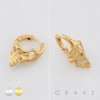 GOTHIC VINTAGE SKULL CRESCENT 316L SURGICAL STEEL EARRING GOTHIC VINTAGE SKULL CRESCENT 316L SURGICAL STEEL EARRING